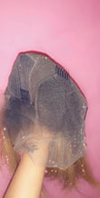 Load image into Gallery viewer, Indian Raw 13x4 613 w/ black roots- lace frontal Custom color Bob Unit {2 wig caps included}