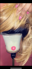 Load image into Gallery viewer, Indian Raw 13x4 613 w/ black roots- lace frontal Custom color Bob Unit {2 wig caps included}