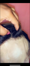 Load image into Gallery viewer, Indian Raw 13x4 613 w/ black roots- lace frontal Custom color Bob Unit {2 wig caps included}