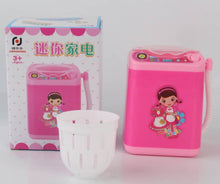 Load image into Gallery viewer, Large Pink or Black washing machine w/ drying bucket { batteries included}